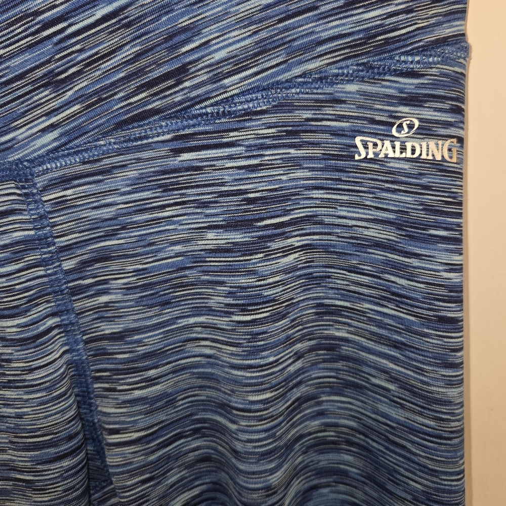 Spalding Blue Patterned Activewear Leggings